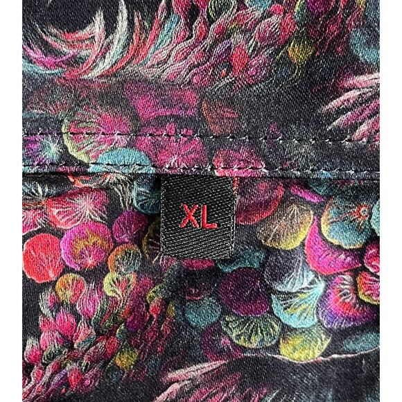 3-64 JARED LANG NWT Men's Dress Shirt Peacocks Multicolor XL - Picture 8 of 16